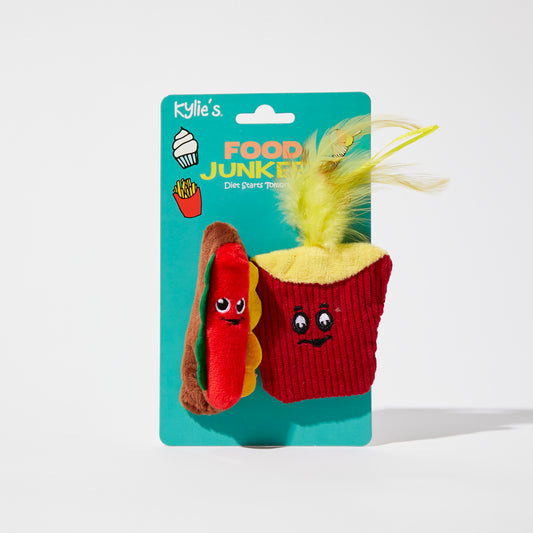 Fries & Hot Dog Toys With Catnip
