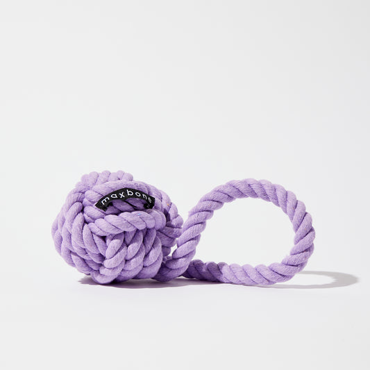 Eco-Responsible Twisted Rope Ball Lavender