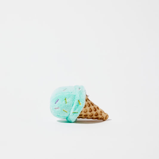 Pistachio Ice Cream Cone Toy with Catnip